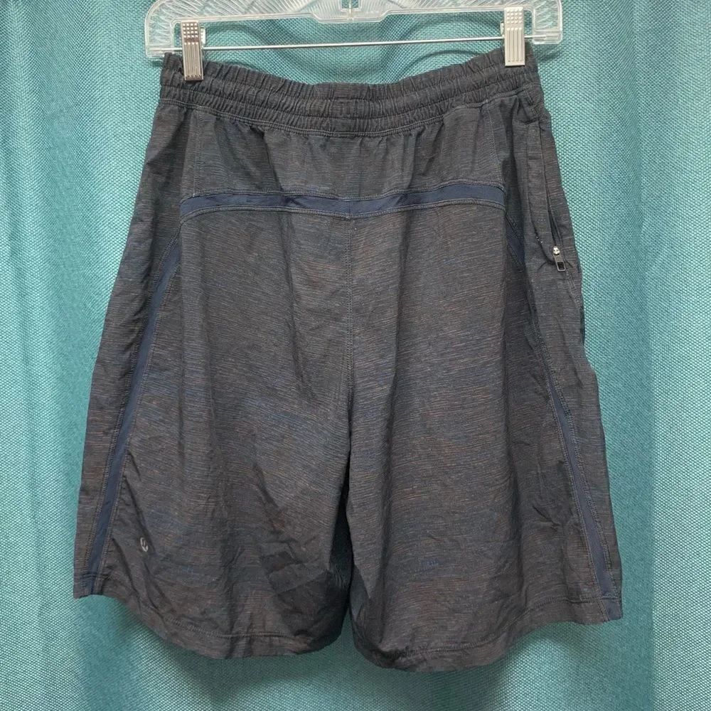 Lululemon Blue, Black and Orange Shorts Size Medium